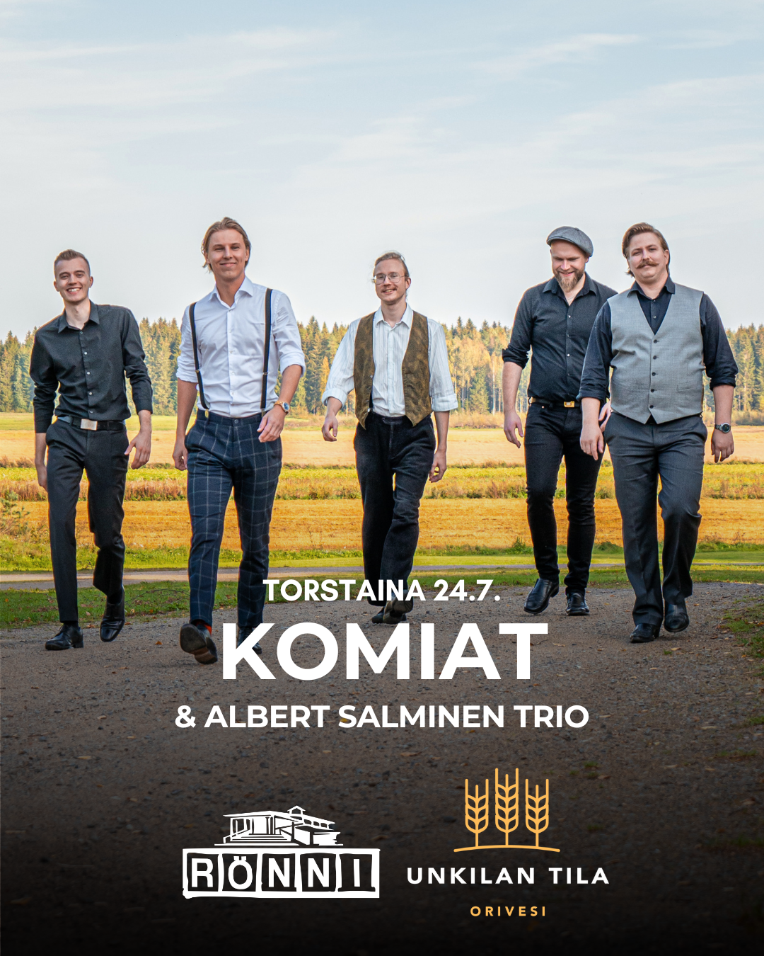 komiat Komiat Unkilan tila Albert Salminen Trio