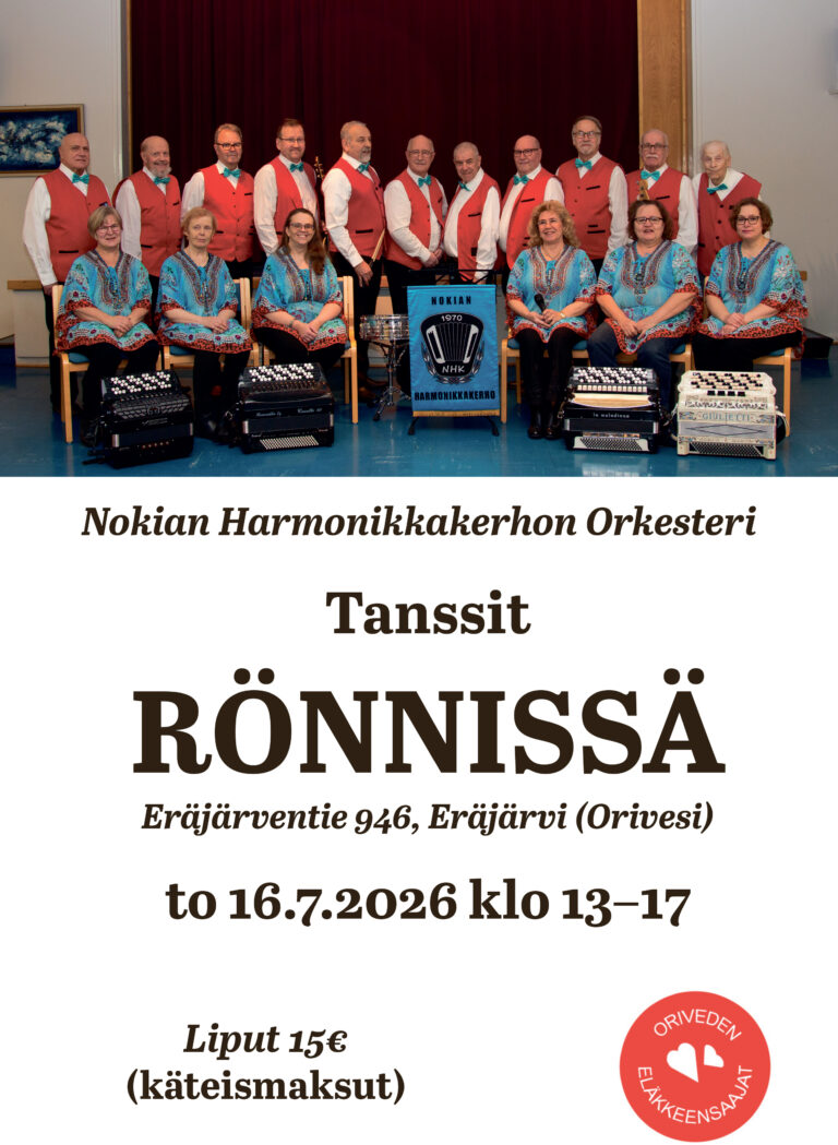 PÄIVÄTANSSIT: Nokian Harmonikkakerhon orkesteri